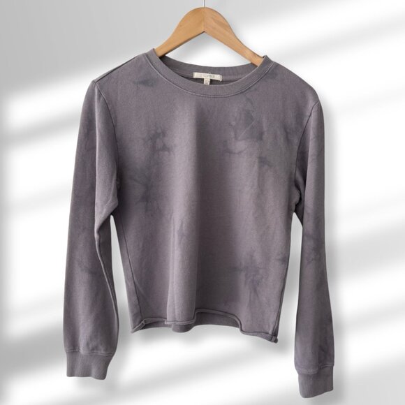 🤍 Z Supply Girls Tie Dye Sweatshirt Dark Gray | Size 12/14 | Cozy Pullover - Picture 1 of 6